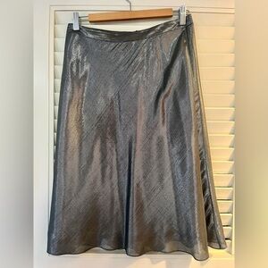 Banana Republic metallic silk skirt, size 2